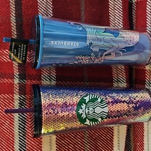 NWT Two Limited Edition Starbucks Tumbler-Venti/ 24oz each